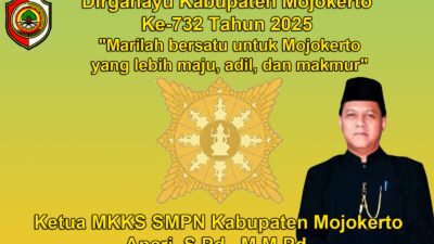 Ketua MKKS SMPN Kabupaten Mojokerto Mengucapkan Dirgahayu Kabupaten Mojokerto Ke-732 Tahun 2025