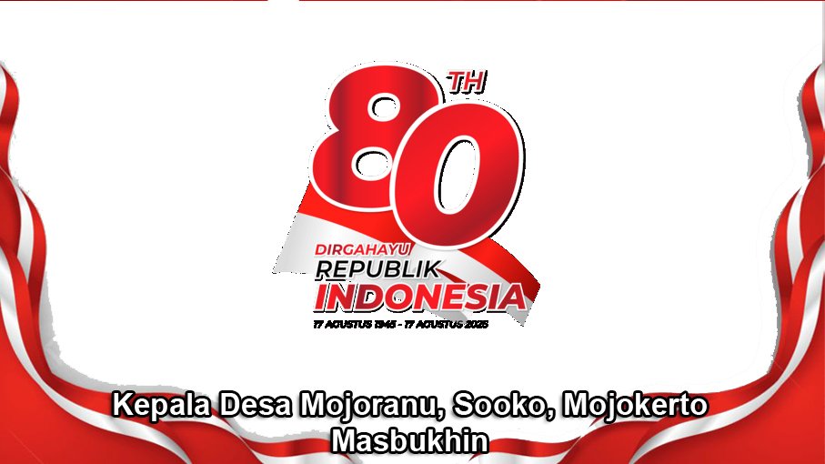Kepala Desa Mojoranu Mengucapkan Dirgahayu RI Ke-80 Tahun