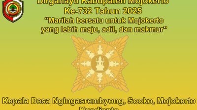 Kepala Desa Ngingasrembyong Mengucapkan Dirgahayu Kabupaten Mojokerto Ke-732 Tahun