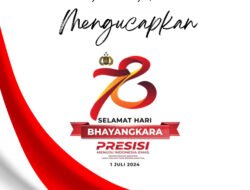 Direktur Perumdam Mojopahit Mojokerto Mengucapkan Selamat Hari Bhayangkara Ke-78 Tahun
