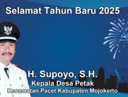 Kepala Desa Petak Mengucapkan Selamat Tahun Baru 2025