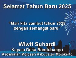 Kepala Desa Randubango Mengucapkan Selamat Tahun Baru 2025
