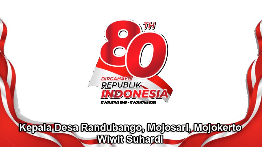 Kepala Desa Randubango Mengucapkan HUT ke-80 RI