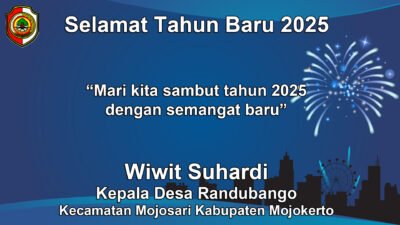 Kepala Desa Randubango Mengucapkan Selamat Tahun Baru 2025