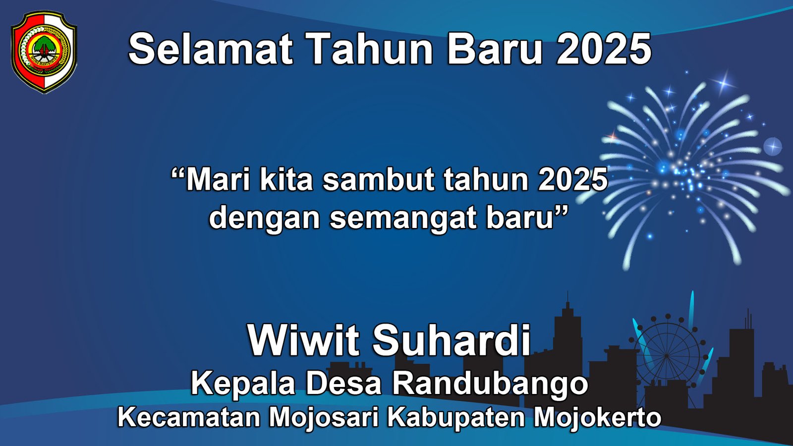 Kepala Desa Randubango Mengucapkan Selamat Tahun Baru 2025