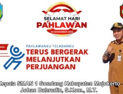 Kepala SMAN 1 Gondang Kabupaten Mojokerto Mengucapkan Selamat Hari Pahlawan 10 November 2025