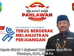 Kepala SMAN 1 Mojosari Kabupaten Mojokerto Mengucapkan Selamat Hari Pahlawan 10 November 2025
