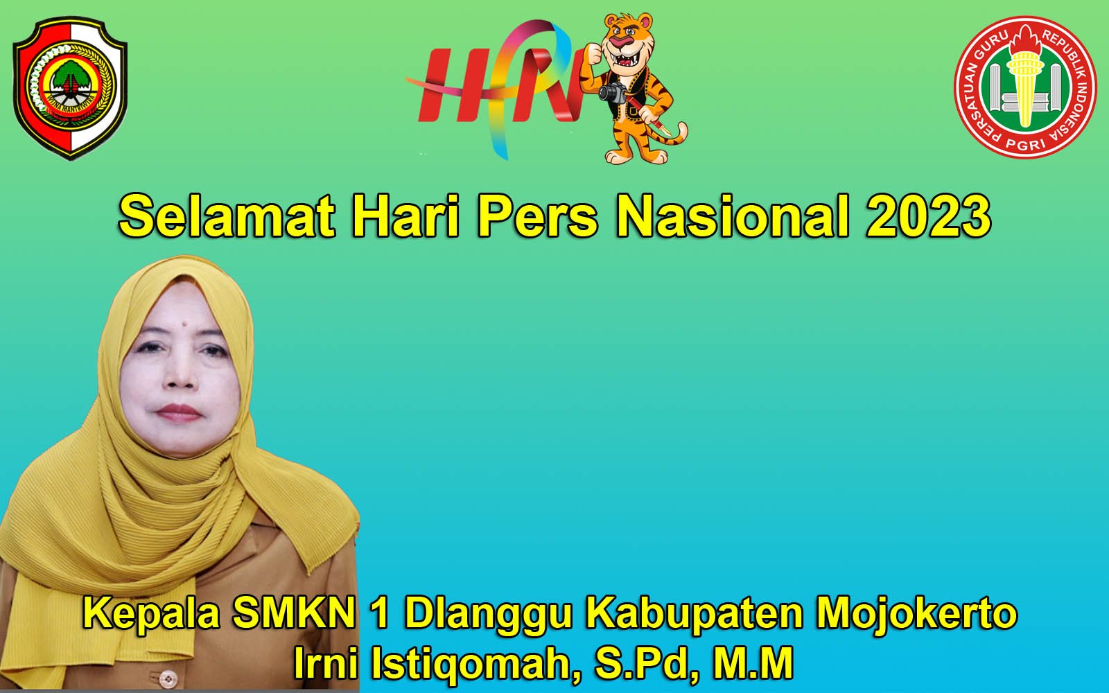 SMKN 1 Dlanggu Kabupaten Mojokerto Mengucapkan Selamat Hari Pers Nasional 2023