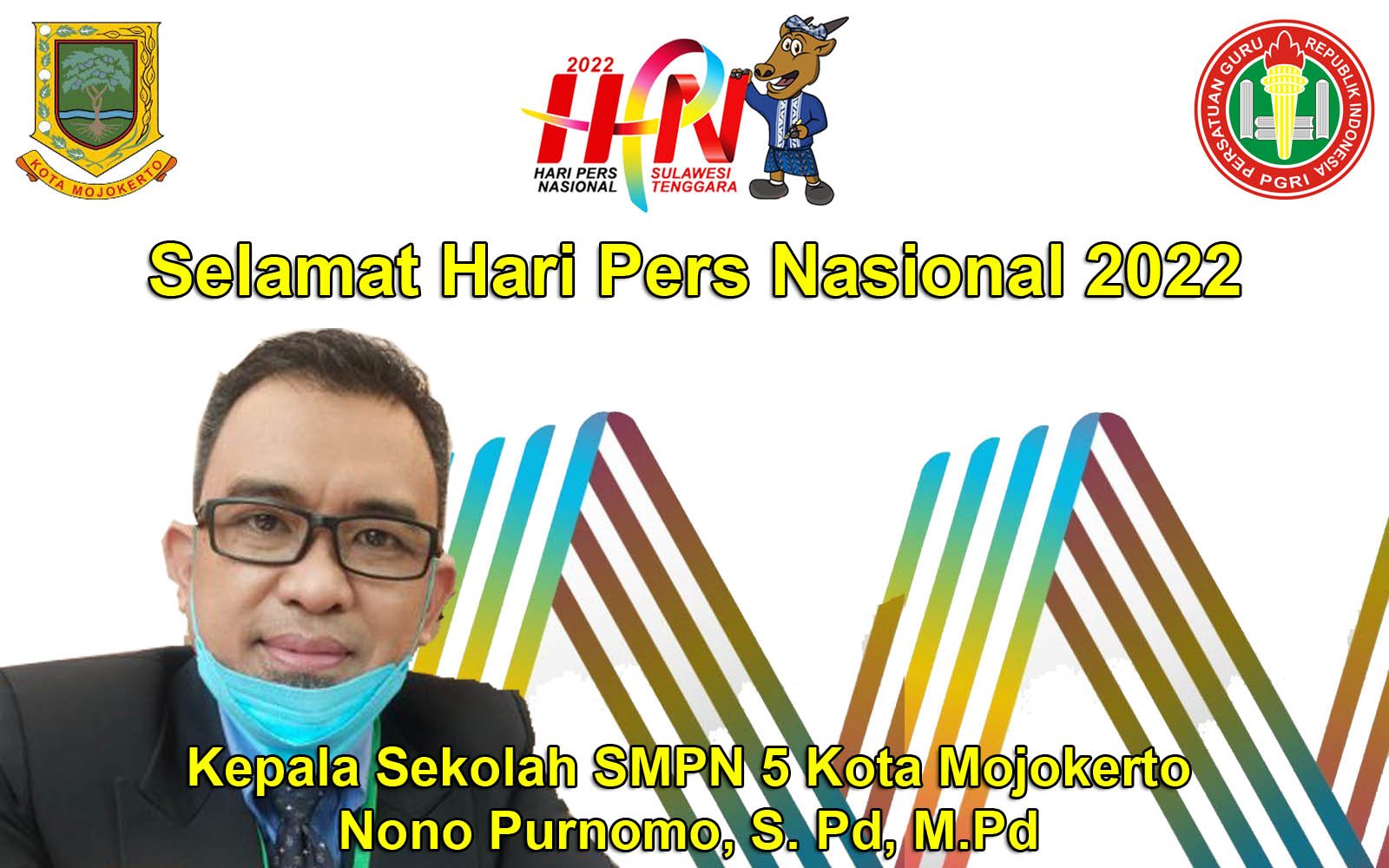 Kepala Sekolah SMPN 5 Kota Mojokerto Nono Purnomo, S. Pd, M.Pd Mengucapkan Selamat Hari Pers 2022