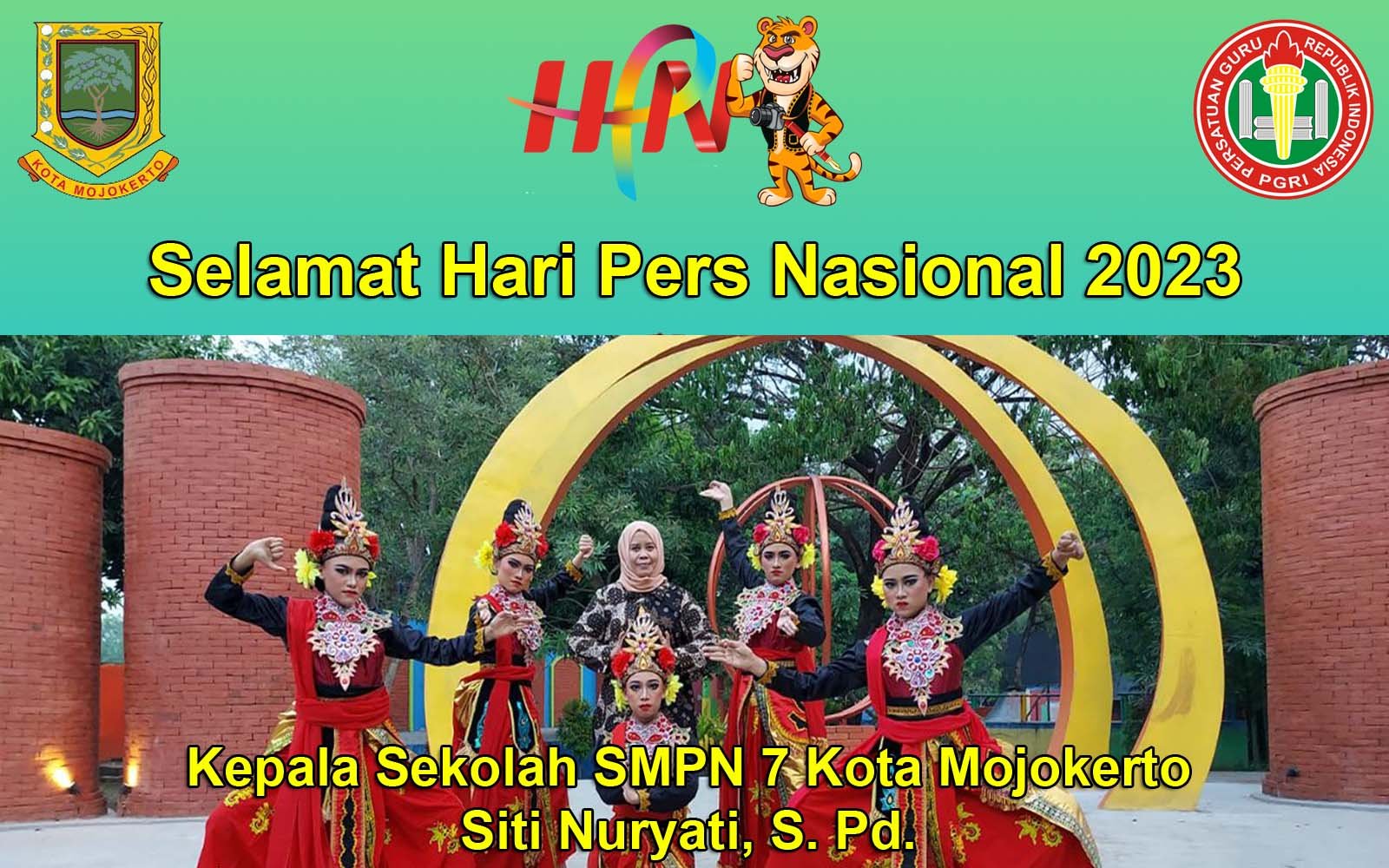 Kepala SMPN 7 Kota Mojokerto Mengucapkan Selamat Hari Pers Nasional 2023