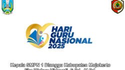 Kepala SMPN 1 Dlanggu Kabupaten Mojokerto Mengucapkan Selamat Hari Guru Nasional 2025