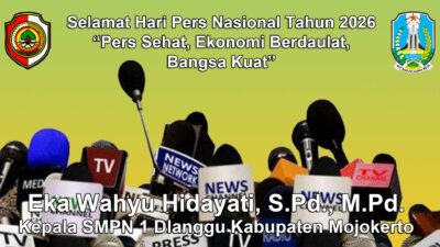 Kepala SMPN 1 Dlanggu Kabupaten Mojokerto Mengucapkan Selamat Hari Pers Nasional 2026