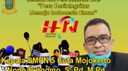 Kepala SMPN 5 Kota Mojokerto Mengucapkan Selamat Hari Pers Nasional 2025