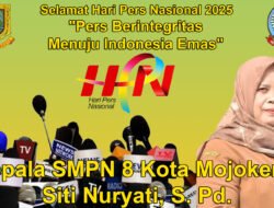 Kepala SMPN 8 Kota Mojokerto Mengucapkan Selamat Hari Pers Nasional 2025