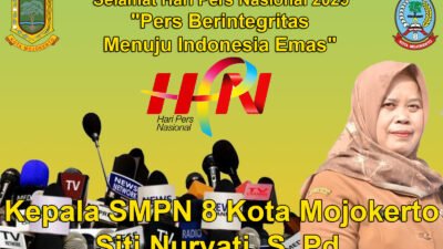 Kepala SMPN 8 Kota Mojokerto Mengucapkan Selamat Hari Pers Nasional 2025