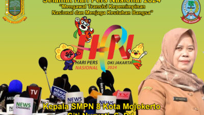 Kepala SMPN 8 Kota Mojokerto Mengucapkan Selamat Hari Pers Nasional 2024