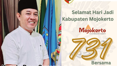 Kepala Desa Sugeng Mengucapkan Selamat Hari Jadi Kabupaten Mojokerto Ke-731