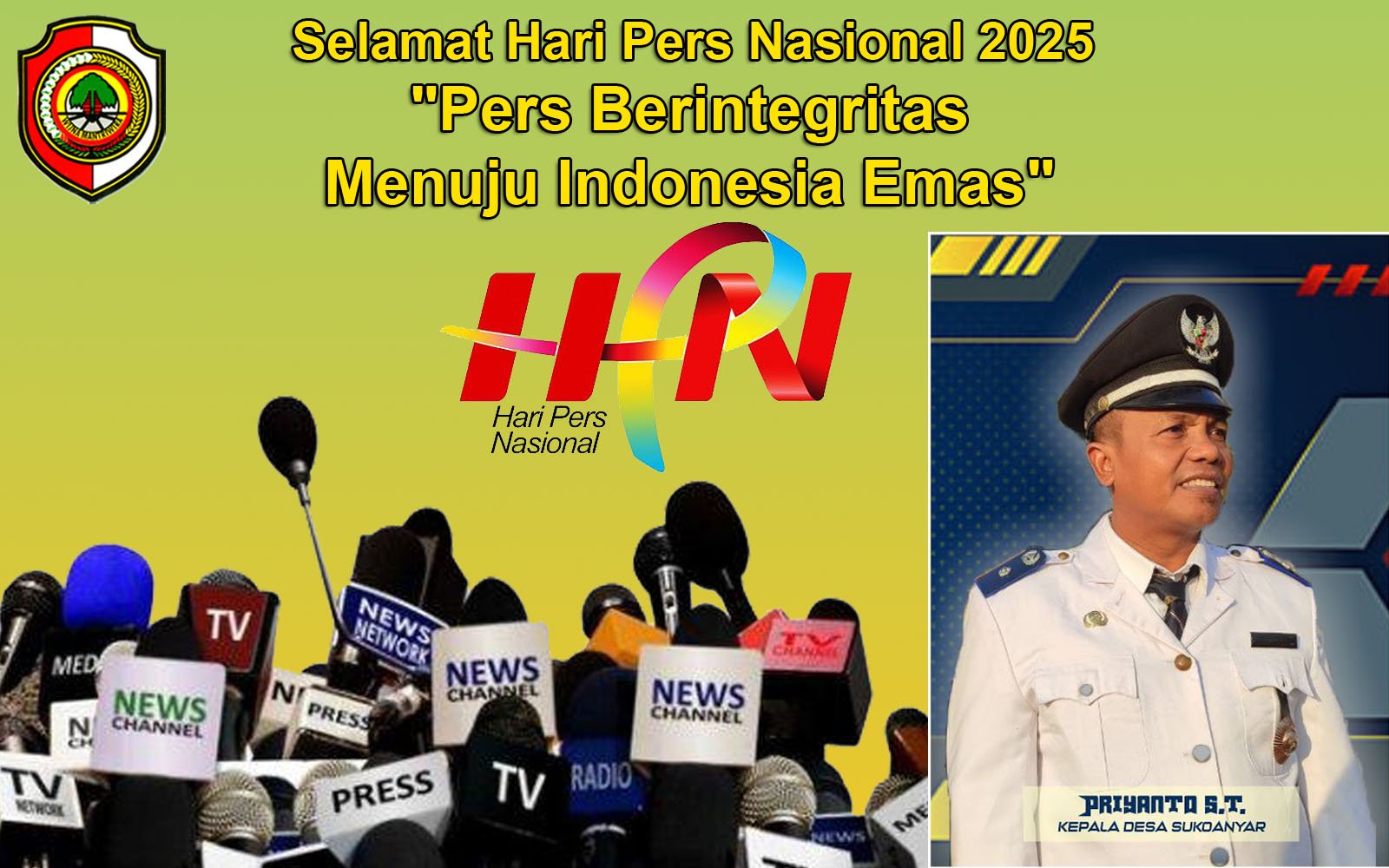 Kepala Desa Sukoanyar Mengucapkan Selamat Hari Pers Nasional 2025