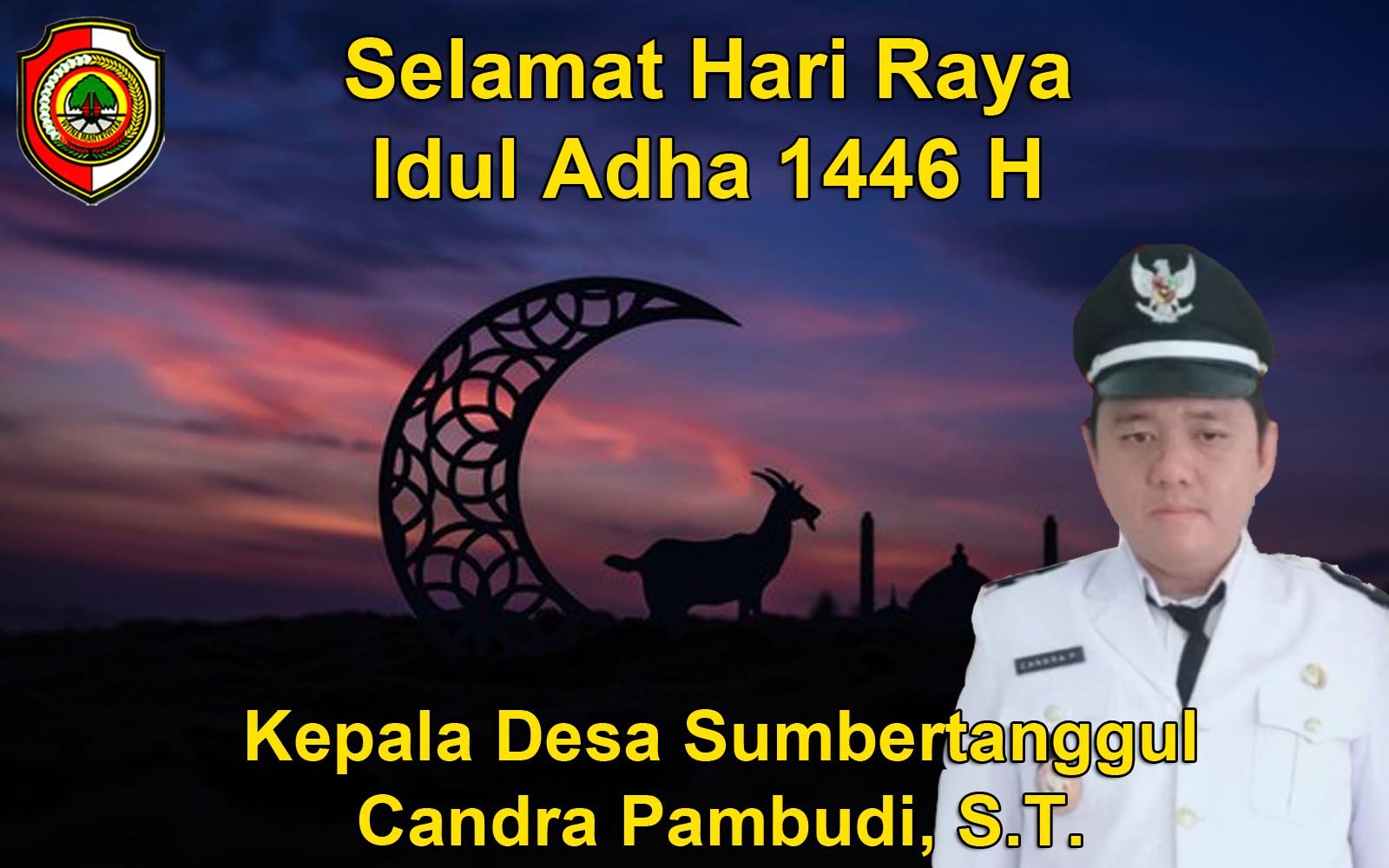 Kepala Desa Sumbertanggul Mengucapkan Selamat Hari Raya Idul Adha 1446 H