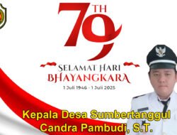 Kepala Desa Sumbertanggul Mengucapkan Selamat Hari Bhayangkara Ke-79 Tahun