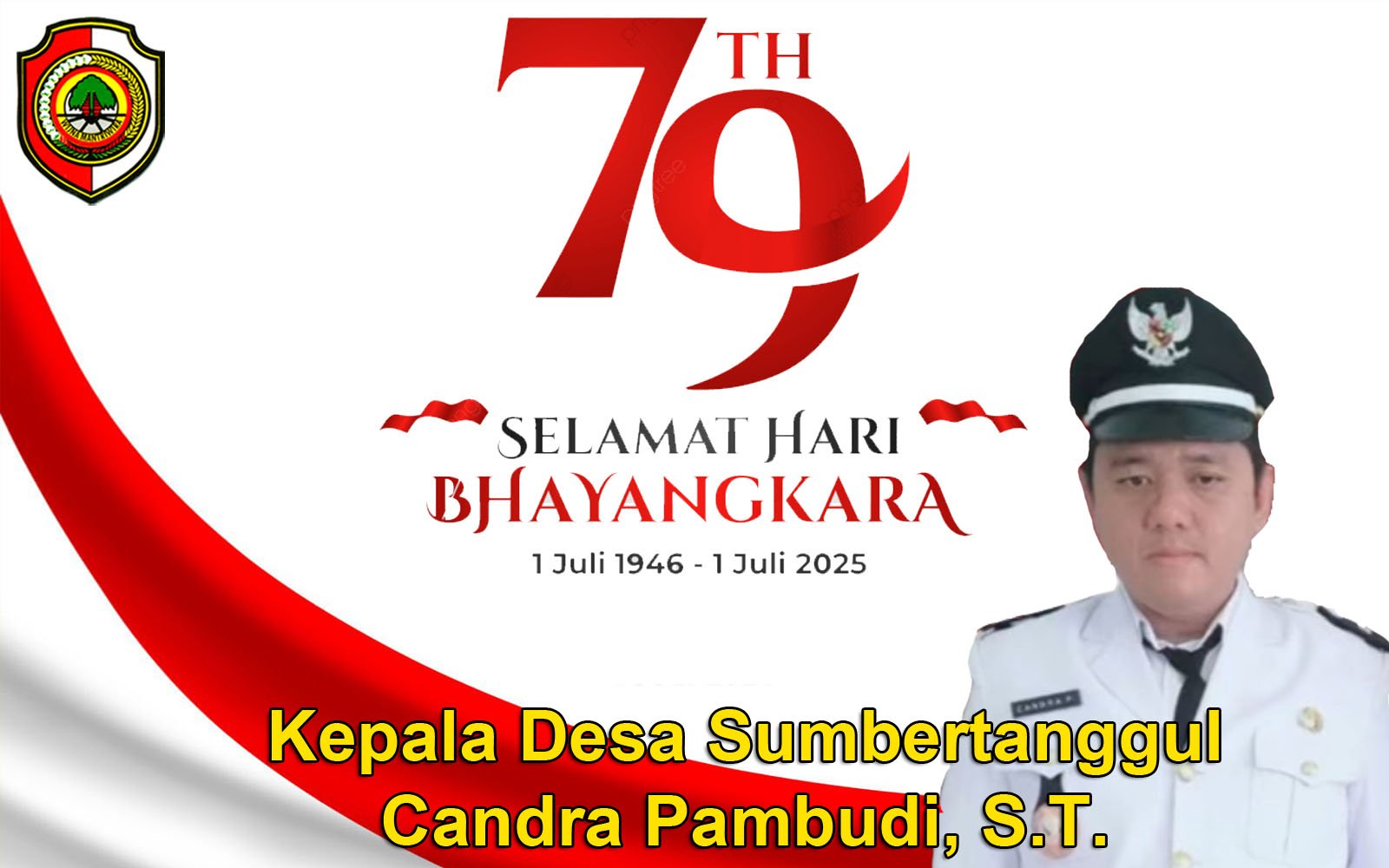 Kepala Desa Sumbertanggul Mengucapkan Selamat Hari Bhayangkara Ke-79 Tahun