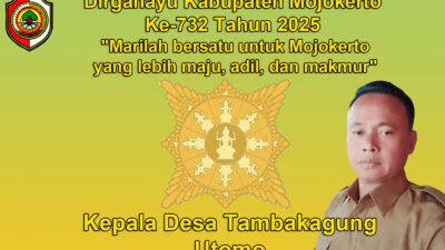 Kepala Desa Tambakagung Mengucapkan Dirgahayu Kabupaten Mojokerto Ke-732 Tahun