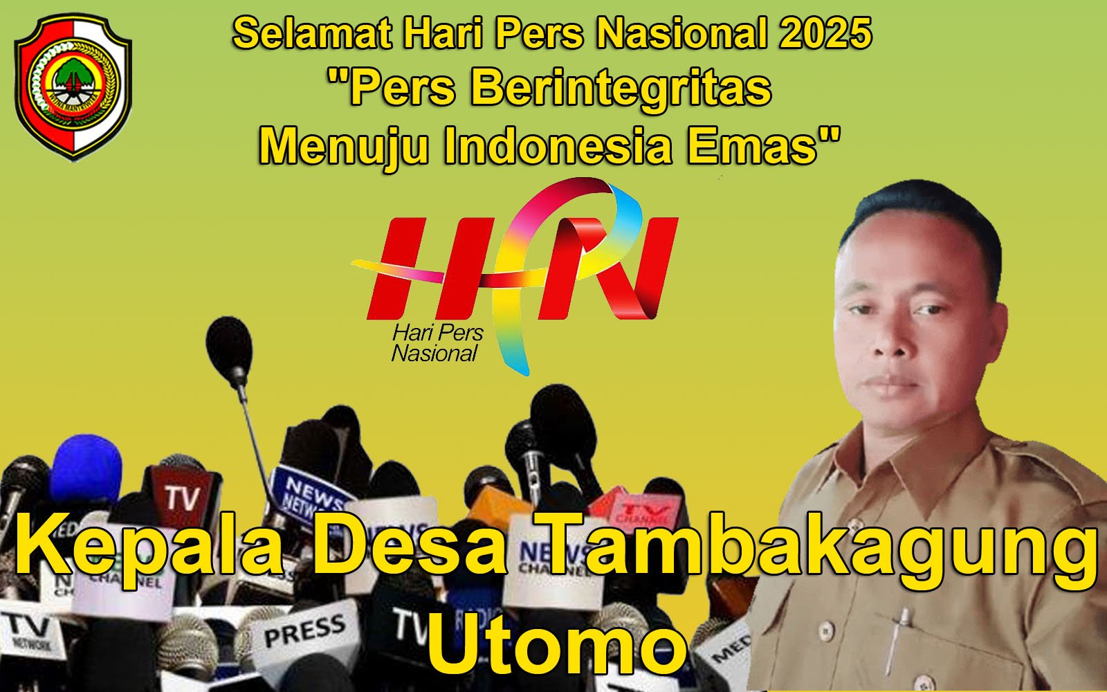 Kepala Desa Tambakagung Mengucapkan Selamat Hari Pers Nasional 2025