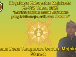 Kepala Desa Tempuran Mengucapkan Dirgahayu Kabupaten Mojokerto Ke-732 Tahun