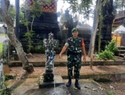 Babinsa Manduang Cek Pompa Hidram