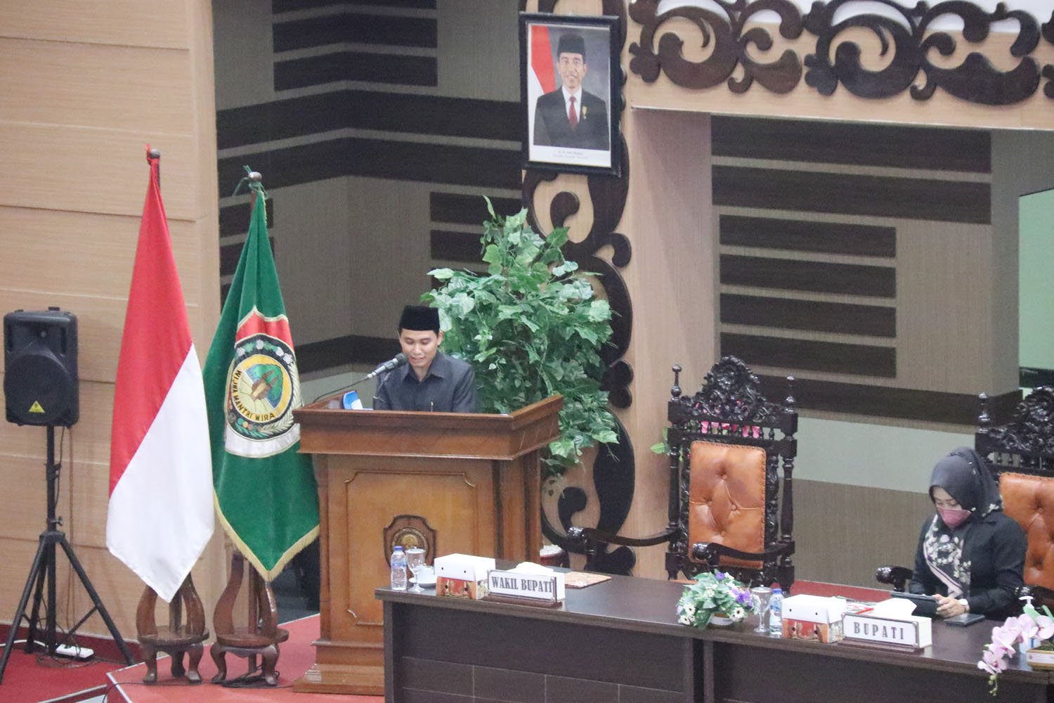 DPRD Mojokerto Gelar Rapat Paripurna, Gus Barra Sampaikan Penjelasan LKPJ 2021
