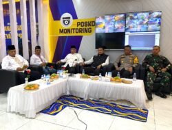Dandim dan Forkopimda Lamongan Pantau Pos Pam Nataru di Sejumlah Kawasan