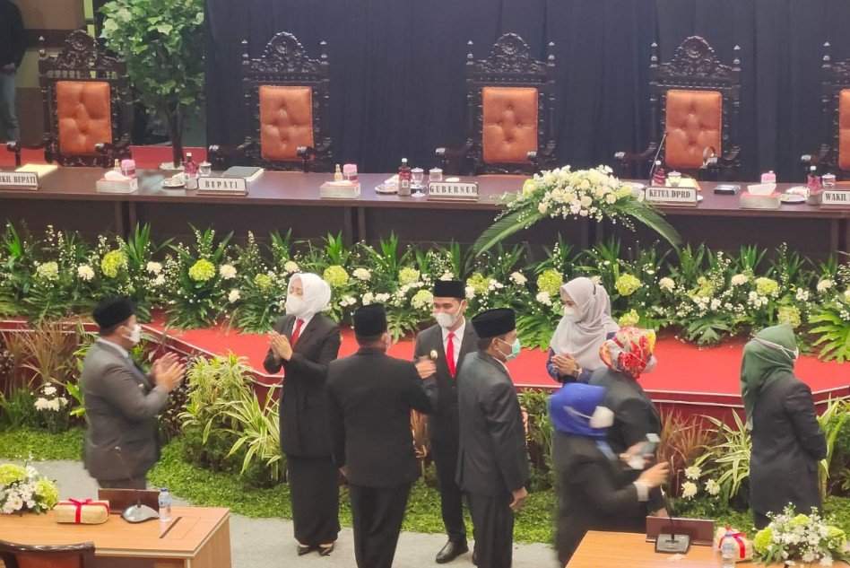 Sertijab Bupati Mojokerto, DPRD Gelar Rapat Paripurna Penyampaian Sambutan Bupati Terpilih