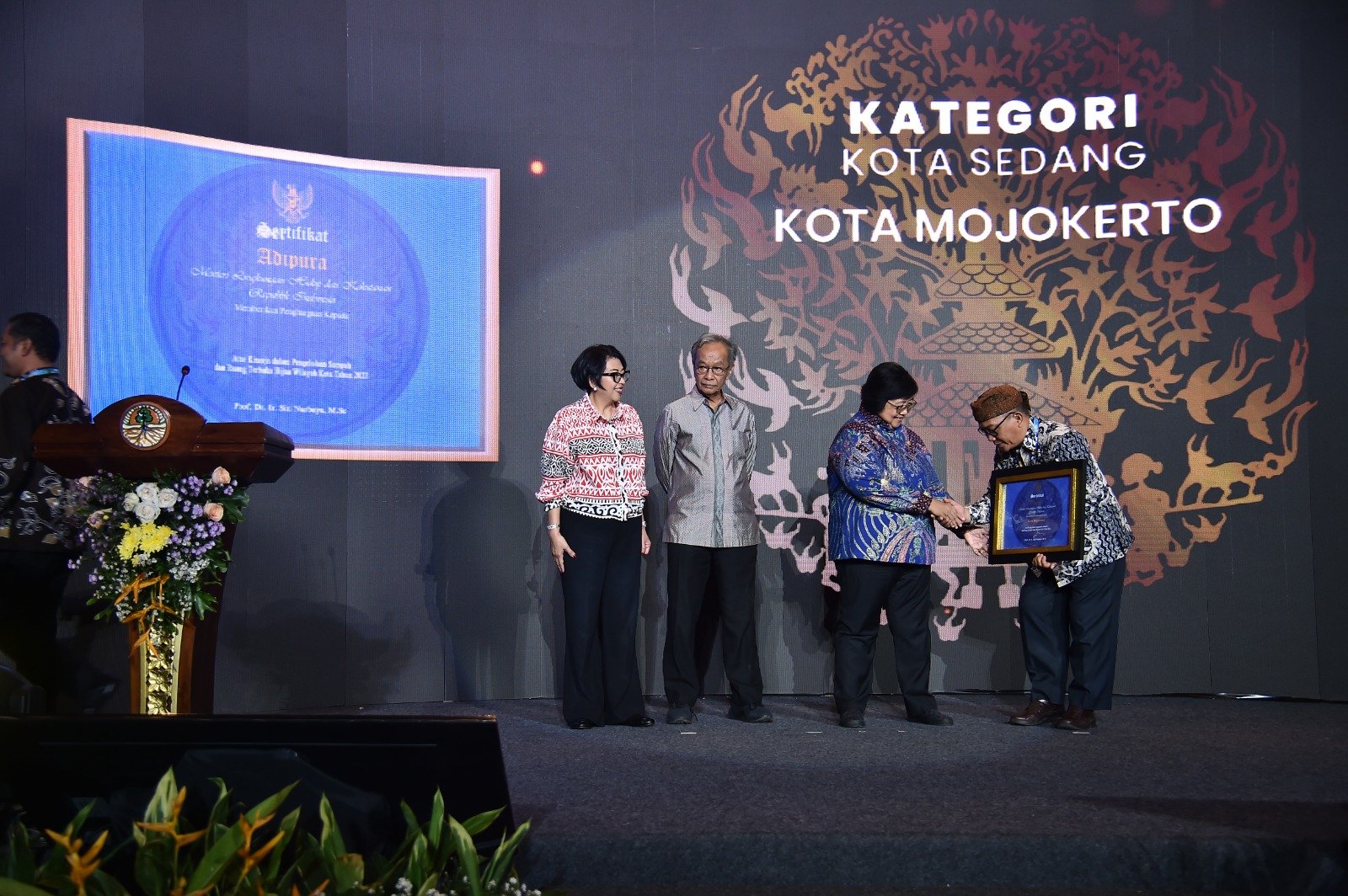 Kota Mojokerto Kembali Dapat Penghargaan Adipura Dari KLHK