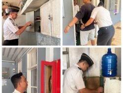Konsistensi Pengamanan, Tim Satopspatnal Lapas Kelas I Bandar Lampung Lakukan Deteksi Dini di Blok Hunian