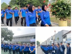 Perkuat Soliditas dan Kebugaran Petugas, Kalapas Bandar Lampung Ike Rahmawati Pimpin Pembinaan Jasmani Bersama