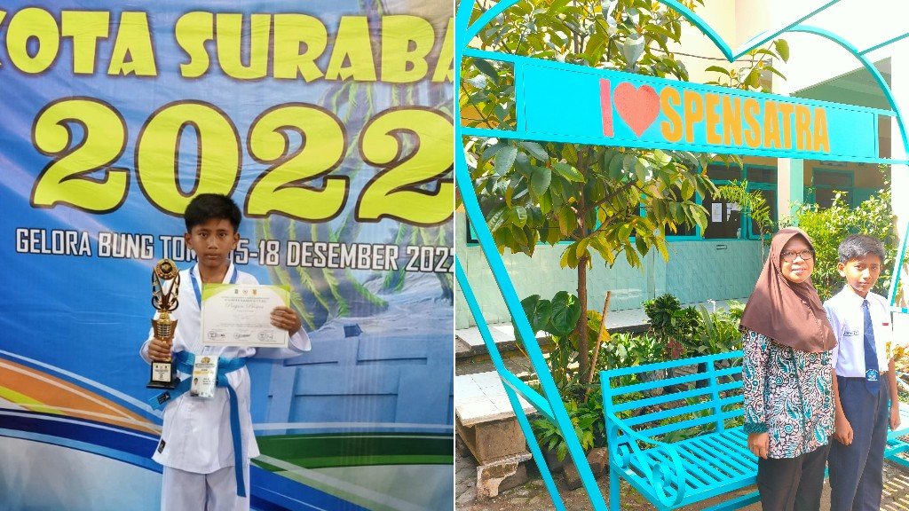 Siswa SMPN 1 Trawas Raih Juara 2 Kejuaran Karate Piala Walikota Surabaya