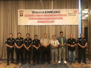 Kabid TI Polda Sumsel Membuka Acara Transfer knowledge Pekerjaan Link Comand Center