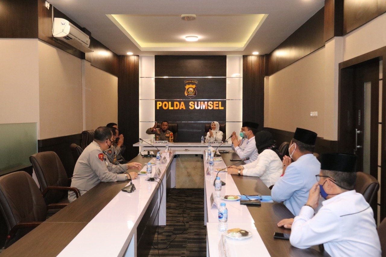 Kapolda Sumsel Menerima Audensi Rektor Universitas Islam Negeri Raden Fattah Palembang