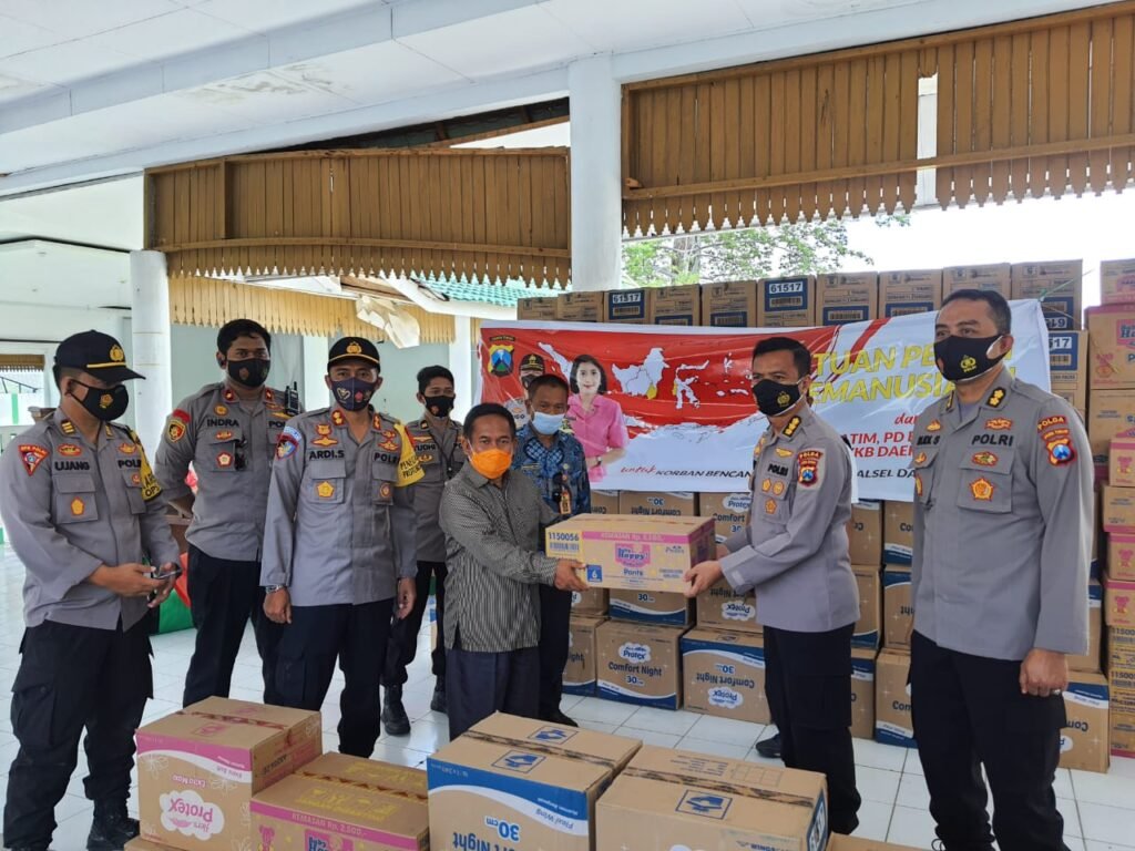 Bantuan Dari Polda Jatim Mendarat Tepat Sasaran
