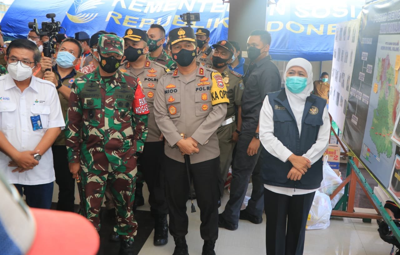 Forkopimda Jatim Tinjau Korban Gempa Bumi di Malang dan Lumajang