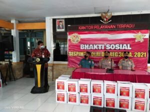 Peduli Korban Gempa, Serdik Sespimti 30 Gelar Bhakti Sosial di Lumajang