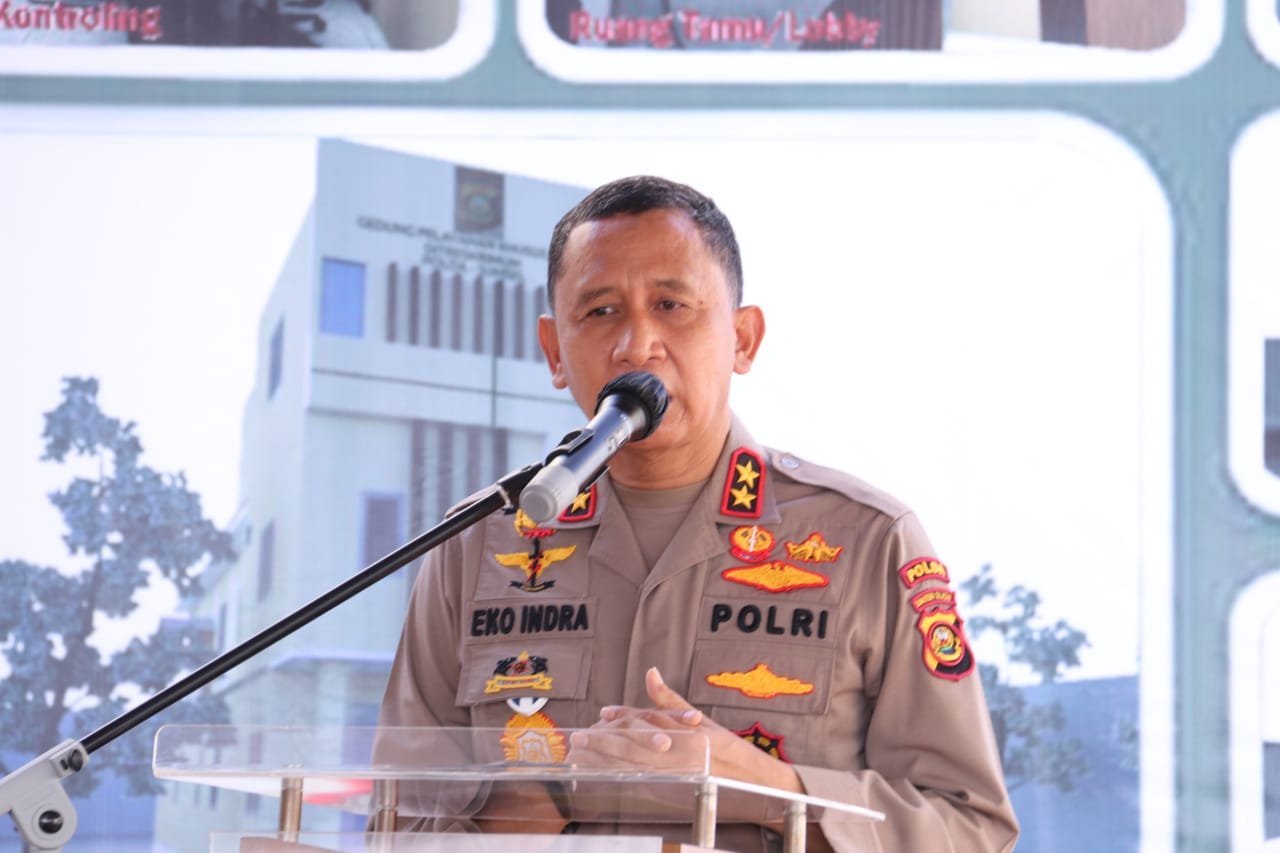 Kapolda Sumsel Letakkan Batu Pertama Pembangunan Gedung Ruang Pelayanan Ditreskrimum