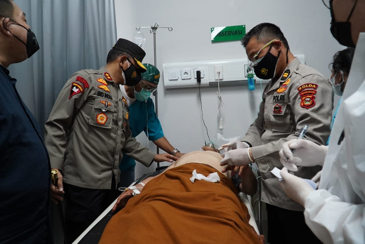 Personel Satlantas Polrestabes Palembang Ditusuk Orang Tak Dikenal