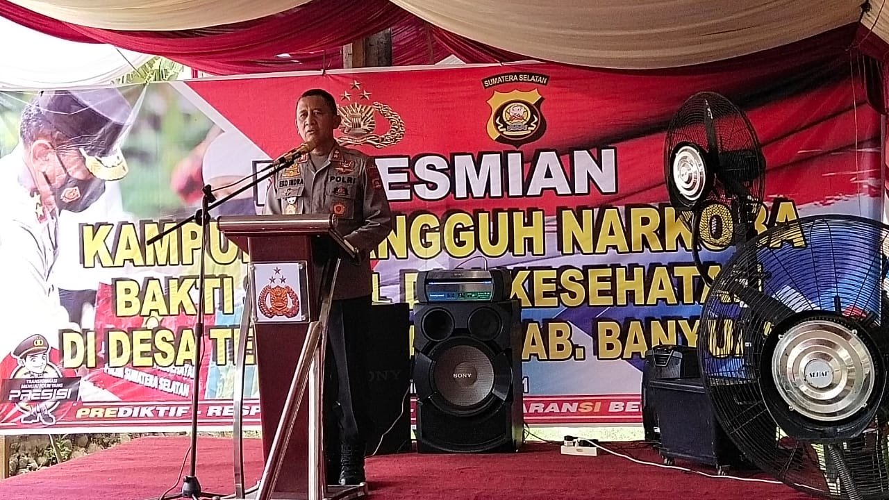 Kapolda Sumsel: Kampung Tangguh Narkoba Bukti Masyarakat Sadar Hukum