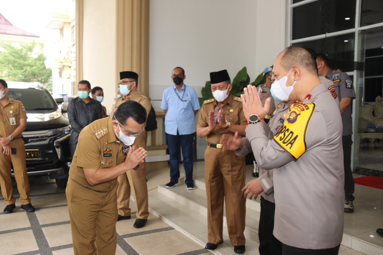 Kapolda Jambi Menyambut Hangat Kunjungan Perdana Gubenur Jambi Terpilih