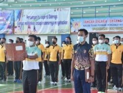 Pimpin Upacara Pembukaan Turnamen Bulu Tangkis dan Bola Voli, Kapolres Lamongan : Junjung Tinggi Sportivitas