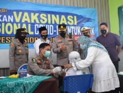 Kapolresta Sidoarjo Pantau Vaksinasi Covid-19 Pertama untuk Anak 6 Sampai 11 Tahun