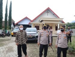 Jelang NATARU 2021, Kapolres Magetan Gelar Patroli Peninjauan Gereja di Magetan