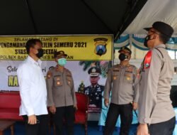 Kapolres Magetan lakukan Pengecekan Stasiun KA dan Terminal serta Kesiapan Pos PAM