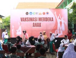 Polresta Sidoarjo Ikuti Launching Vaksinasi Merdeka Anak Secara Virtual